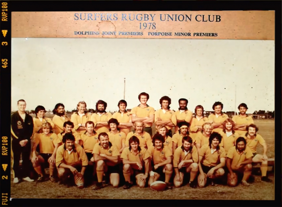 Photo taken in 1978 of Surfers Paradise Rugby Union Club's Premier team